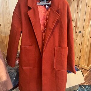Rust quilted Coat